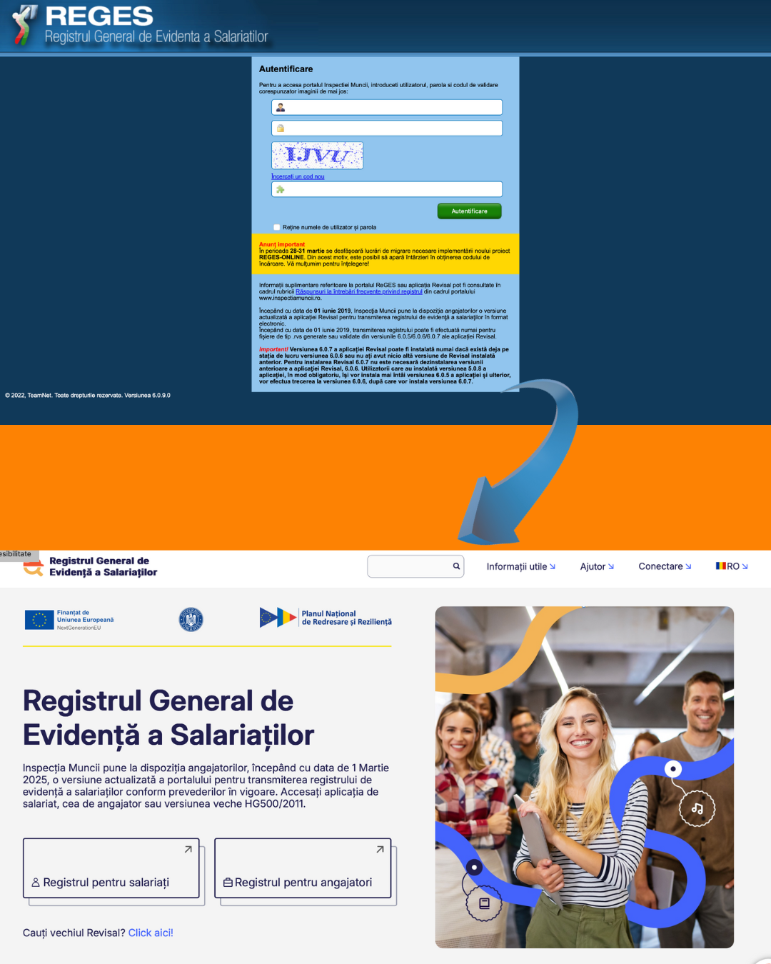 Revisal devine REGES Online
